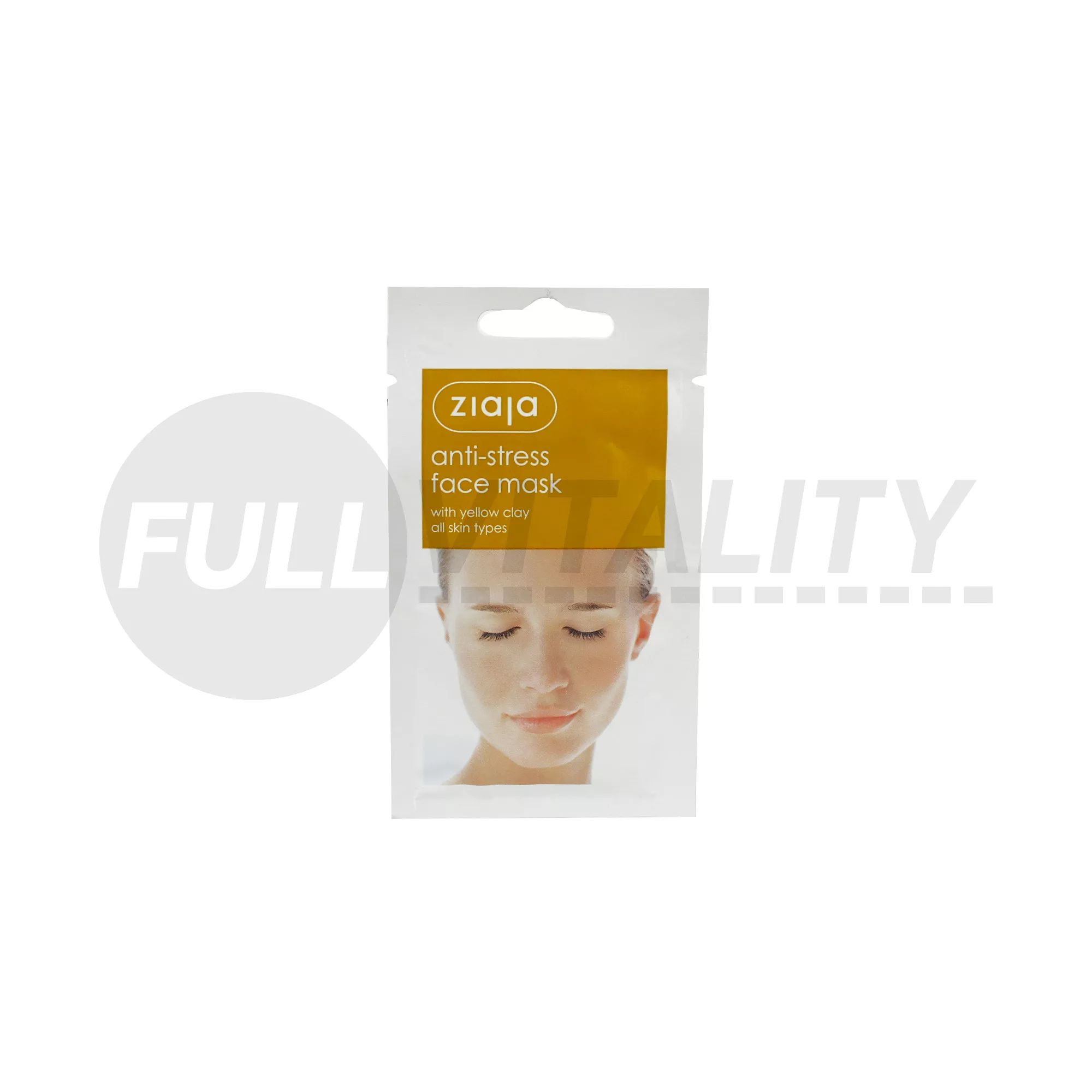 ZIAJA STRESSZOLDÓ ARCMASZK SÁRGA AGYAGGAL 7ML