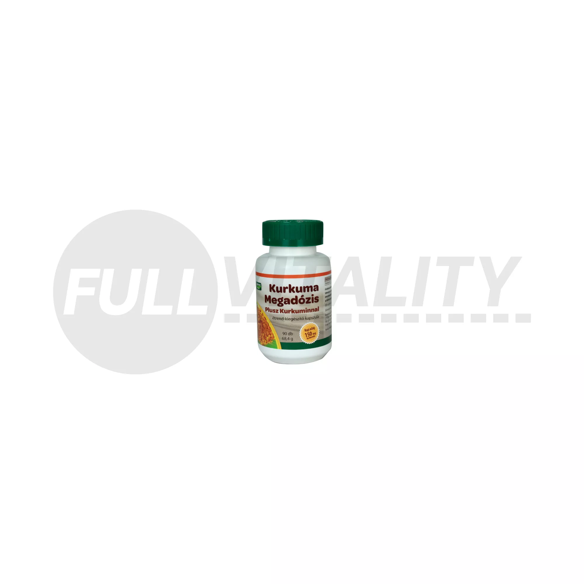 ZÖLDVÉR KURKUMA MEGADÓZIS PLUSZ KURKUMINNAL KAPSZULA 90DB